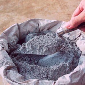 Dry cement component