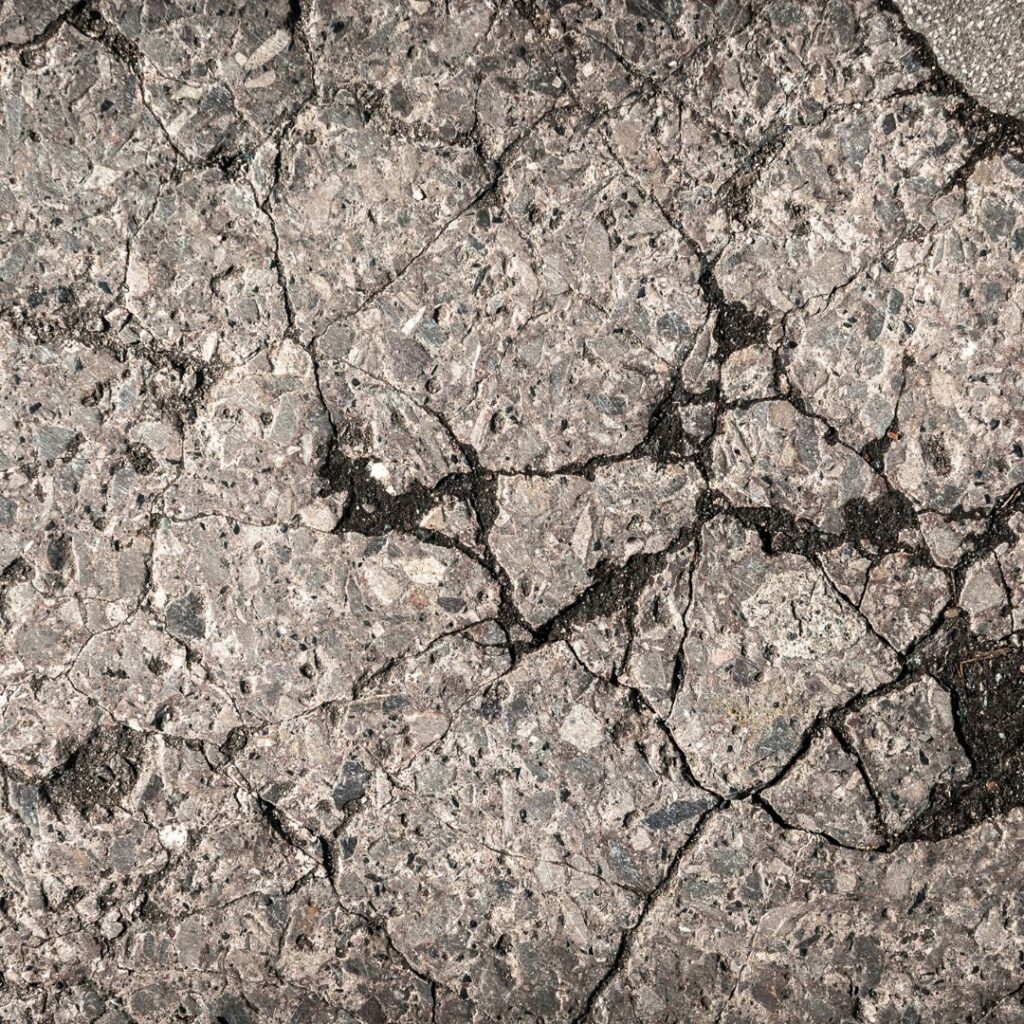 Soil erosion that is breaking concrete