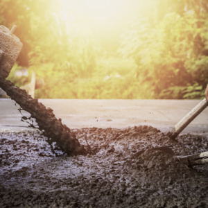 concrete with trees in background