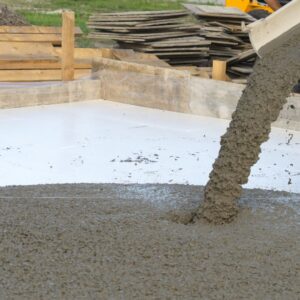 Concrete being poured