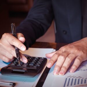 Calculating expenses. 